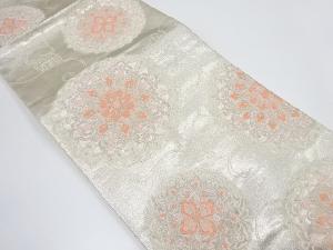 華紋に唐花模様織り出し袋帯